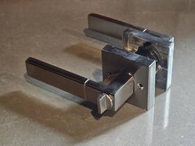 Dl01snet Probrico Dl01snet/bk/ps/dm Privacy Door Locks Passage Handles Brushed Nickel Entry Lock Keyed Dummy Levers