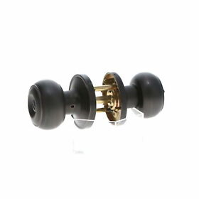 Probrico Interior Bathroom Keyless Doorknobs Oil Rubbed Bronze 6 Pack Open Box