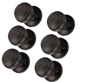 M137-1 Probrico 6- Half-dummy Door Knobs Flat Ball Oil Rubbed Bronze Interior Single