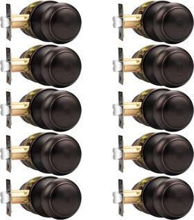 Orbps-dl5766uspb-fba-10pack Probrico Interior Door Knobs For Hall And Closet Oil Rubbed Bronze - 10 Pack