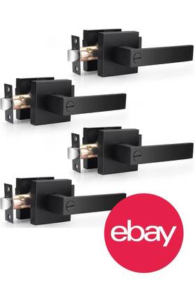 X0025uea69 Probrico 4 Pack Matte Black Privacy Door Handle Locks Heavy Duty Interior X0025uea69 Probrico 4 Pack Matte Black Privacy Door Handle Locks Heavy Duty Interior
