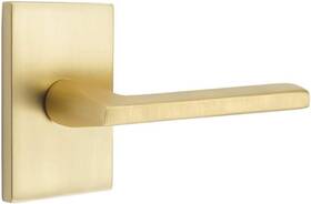 5112hlorhus4 Products Inc Passage Set Modern Rectangular Rosette Helios Lever Satin Brass Rh