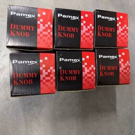 Ftf940 Promax Pamex Bristol Half Dummy Door Knob Trim In Matte Black Pack With 6 Units