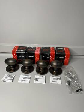 Ftylk40 Promax Pamex Chester Dummy Door Knob In Venetian Bronze - Open Box- Lot Of 4