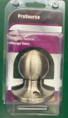Prosource 045734656154 - Dummy Knob Satin Nickel Finish Lot 75