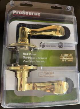 Prosource 045734656819 Hall/closet Polished Brass Finish Lot 137
