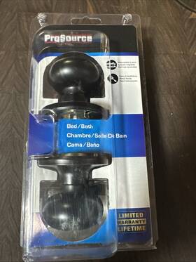 7806698 Prosource Aged Bronze Bed/bath Doorknob Locking