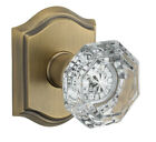 Ps.cry.trr Baldwin Hardware Reserve Crystal Passage Knob Set Arched Rosette