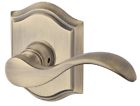 Pscurrtar049 Baldwin Passage Curve Lever Matte Brass Black 884011484536