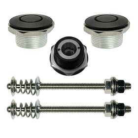 Push Button Latches 738082138334 Pair 2 1.00 Inch Quick Latch Hood Pin Usa Black