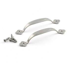 Hpull-4in-2 Pzrt 744678740874 2pcs 4 Inch Stainless Steel Door Handle Cabinet Drawer Hardware Solid Handles