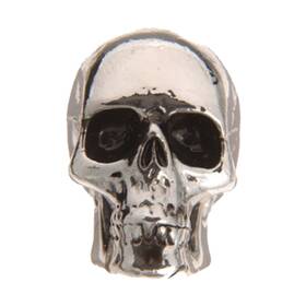 Kcjsii-0410 Q-parts Custom Guitar Knob - Jumbo Skull Ii On Chrome