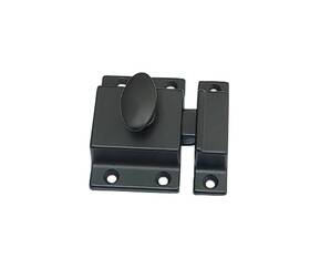 L87-001 Qcaa Traditional Large Oval Turn Cabinet Latch Solid Brass 2 Inch For Cupboard And