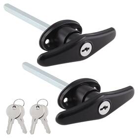 Gb11013-001 Qjaiune Truck Cap Locks 2 Pack Camper Topper And Canopy Replacement Black T-handles