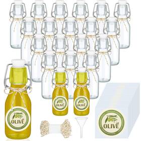 B0dgghgds1 Queekay 20 Pack Mini Swing Top Glass Bottles For Vanilla Extract Homemade Olive