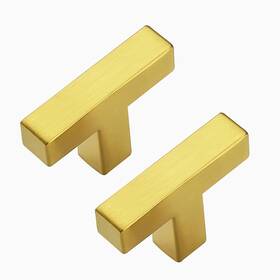 Rdfx50js20 Ravinte Decor 20 Pack Brushed Brass Cabinet Knobs - Kitchen Gold Pull