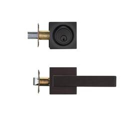 Razu 792105609935 Front Door Locksets With Deadbolt Black Handles Combination Lock