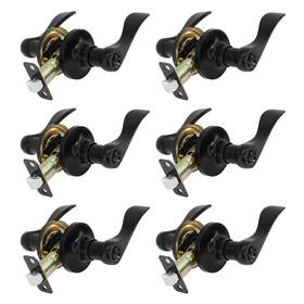 B0d4qg8c5h Redunest Privacy Door Lever Heavy Duty 6 Pack Matte Black Left/right