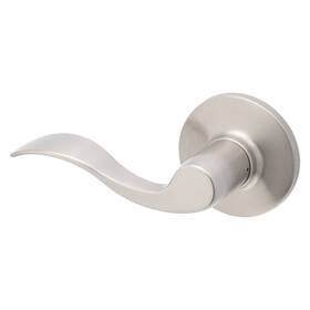 1658872 Reliabilt 6 Pack Dummy Lever Door Handles Satin Nickel Finish Non-turning Left-handed