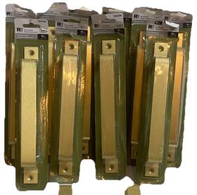 3635280 Reliabilt Door Handle 10 Inch 254mm #3635280 Gold By Reliabilit Barn Style - Qty. New