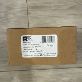 Reliabilt 883351824965 Dallas Matte Black Exterior Keyed Entry Door Handle