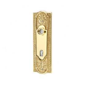 Renovators Supply Manufacturing 096962392765 Door Back Plate Antique Cast Brass 7 3/4 In Escutcheon Cover Orna