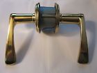 20040218 Rh Hand Listed Solid Weiser Passage Brass Pl100 Polished Leverset