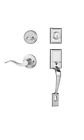 Rid-her-100-15r Dynasty Hardware Ridgecrest Front Door Handleset Satin Nickel