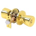 Rl100376 Tell Alton Single Cylinder Entry Door Knob Bright 087305603761