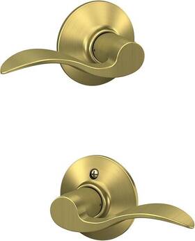 Ial18gl60001 Rockwell Classic Lever Passage Set Brass Finish