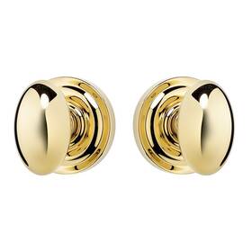 Kh-1440-1-pvd Rockwell Security Kj-1440-1-pvd Privacy Set With Solid Brass Egg Knob Bright