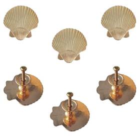 Rr00000631 Rr-ruoshui 6 Pcs Seashell Cabinet Knobs Ocean Theme Pulls Handles Kitchen