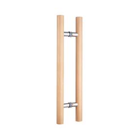 Rzeloyde 784561594658 Glass Door Handle 304 Solid Connector Wood For Sauna Room Double Sid