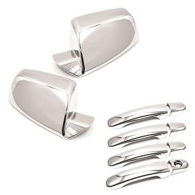 Cleqxzb-1416 S Sizver 1212 Chrome Door Mirror Handles Cover Compatible With 2010-2017 Chevrolet