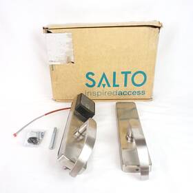 Am950g00imb38k Salto Xs4 Electronic Keypad Door Lock And Lever In Silver W61mk