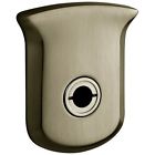 R025.ps Satin Passage Height Black 3.587 " Tahoe Baldwin Brass Pair Rosett