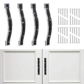 Hu-xi-108 Savori Drawer Pulls Handle Bling Crystal Dresser Cupboard Closet Cabinet Ward