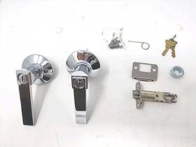 Schlage 043156024018 Northbrook Lever With Plymouth Trim Keyed Entry Lock In Bright