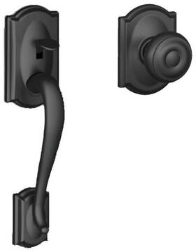 Fe285-cam-geo-cam Schlage 043156056583 Fe Series Camelot Lower Handle Set For - Black