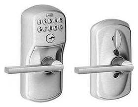 Fe595ply626lat Schlage 043156086269 Fe595-ply-lat Keypad Entry Lock - Chrome
