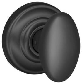 Schlage 043156112678 F10-sie-and Siena Passage Door Knob Set - Black