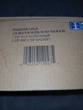 Schlage 043156120475 New Seville Passage Lever Door Handle Satin Nickel J10 Sev 619 E1