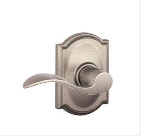 Schlage 043156252718 Hall And Closet Lever Set Accent Satin Nickel #f10 V Acc 619