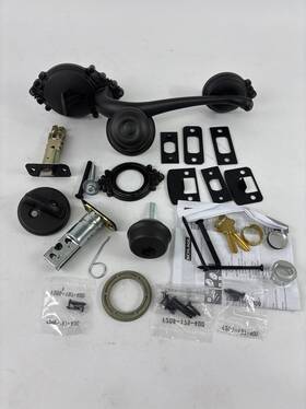 Schlage 043156302536 Brookshire Single Cylinder Handleset F60 Brk 716 Geo