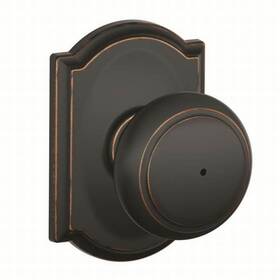 Schlage 043156330034 F40-and-cam Andover Privacy Door Knob Set - Bronze