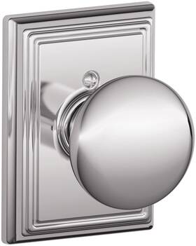 Schlage 043156380237 F170-ply-add Plymouth Non-turning One-sided Dummy Door - Chrome