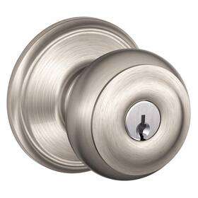 45eh15 Schlage 043156399574 F51a Geo 619 Knob Lockset Mechanical Entrance Grd. 1