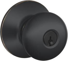 F51-ply Schlage 043156399642 Plymouth Keyed Entry Panic Proof Door Knob Set