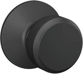 Schlage 043156450497 F10 Bwe 622 Gsn Bowery Door Knob Hall And Closet Passage Lock Matte Black