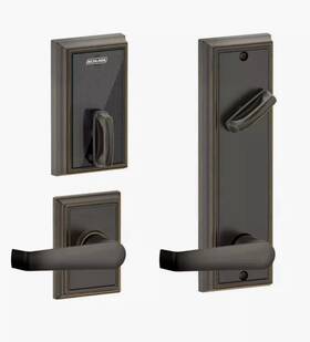 Fe410f Schlage 043156643769 Grw 622 Brw Black Control Smart Interconnect Deadbolt 4